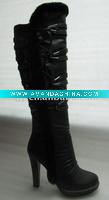 Wholesale sexy knee PU belt boots