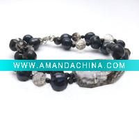 Wholesale Natural Crystal Bracelet with Freshwater Pearl