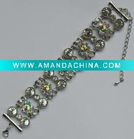 Wholesale HOT!!! Alloy Crystal Bracelet BR0046
