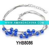Wholesale 925 silver bracelet/crystal bracelet/semi-precious bracelet/fine jewelry/charm bracelet(YHB8086)