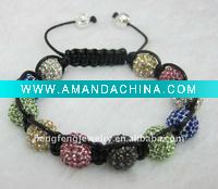 Wholesale HF-B0408 White Shamballa Crystal Bracelets