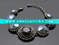 Wholesale Fashion jewelry CZ crystal bracelet-D02028