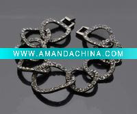 Wholesale Fashion jewelry CZ crystal bracelet-D02027-1