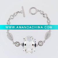 Wholesale Oval Big Crystal Bracelet