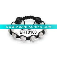 Wholesale 2011 HOT Shamballa bracelet chinese crystal qualityAAA/New design shamballa bracelet/shamballa crystal ball bracelet10mm BRT0163