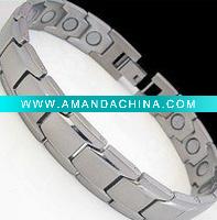 Wholesale magnetic fashion link titanium bracelet