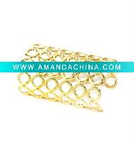 Wholesale Fashion Jewelry!! Gold Tone Circle Cuff Bangle Bracelet