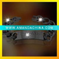Wholesale HOT fashionable titanium chain bracelet with engravings