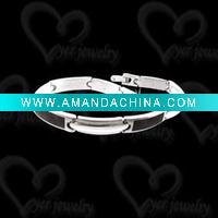 Wholesale Wholesale men's 316l stainless steel rubber bracelets