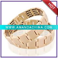 Wholesale siliocne titanium pain relief sports bracelet