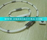Wholesale Silicone energy bracelet/necklace( for sport)