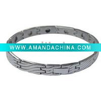 Wholesale silver jewelry fashion jewelry health sport Bracelets Titanium Germanium Anion magnet gifts