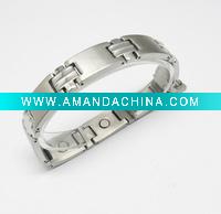 Wholesale promotion gift sport magnetic stainless steel bracelet new design