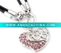 Wholesale Hot Sale Rhinestone Peach Heart Bracelet