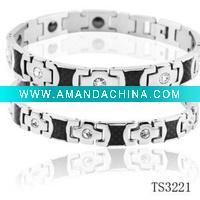 Wholesale Titanium Steel Magnetic Bracelet Hot Fashion Healthy Jewelry Health Energy Magnetic TS3221
