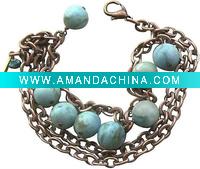 Wholesale copper turquoise bracelet(TRB005)