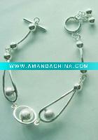 Wholesale Silver plated fashion copper bracelet