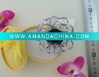 Wholesale Newest fashion rose alloy diamond bracelet with glass