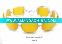 Wholesale Fashion yellow Cat Eye Bracelets Bangle