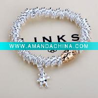 Wholesale unique copper plating silver bracelets