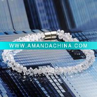 Wholesale pretty fashion bracelet with white gemstone (ml-sl0033)