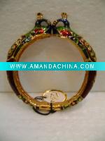 Wholesale PEACOCK ENAMEL BANGLE BRACELET