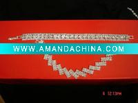 Wholesale 2011 new design white shamballa macrame bracelet