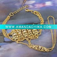 Wholesale 18K gold plating gold copper bracelet