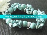 Wholesale silver fashion MULTI TURQUOISE bracelet