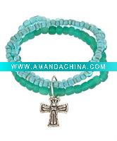 Wholesale stretch turquoise beads bracelet