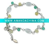 Wholesale Fashion quartzite and turquoise bracelet