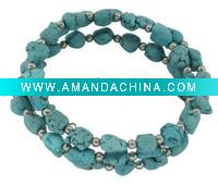 Wholesale Fine silver turquoise bracelet