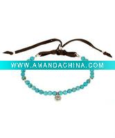Wholesale Satya Jewelry Turquoise Beaded Cinched Bracelet