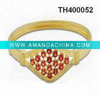 Wholesale Sterling Silver Garnet Bangle Bracelet, Stone Jewelry