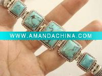 Wholesale Sterling Silver TURQUOISE Bracelet, Beautiful Jewellery supplier, Gem Jewellery supplier, Semiprecious Bracelet
