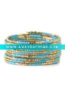 Wholesale B313 beaded coil bracelet