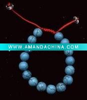 Wholesale turquoise beads bracelet shapped round