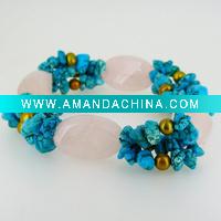 Wholesale rose quartz & turquoise