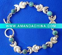 Wholesale Silver Handmade Charm Bracelet Tibetan