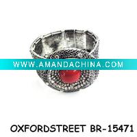 Wholesale Elegant red turquoise&alloy bangle