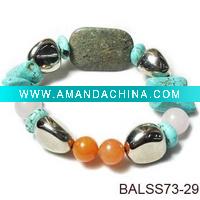 Wholesale Stabilize Dyed Turquoise Bangle BALSS73-29