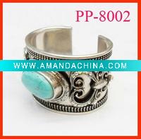 Wholesale Fashion Turquoise Alloy Cuff Bangle