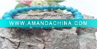 Wholesale 2011 fashion natural turquoise bracelet 14mm handmade new BS025