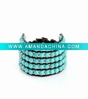 Wholesale Hot Sale Wholesale 5 Row Turquoise Wrap Bracelet