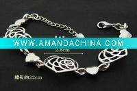 Wholesale jewelry alloy bracelet,heart bracelet