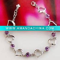 Wholesale noble design heart bracelets