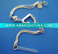 Wholesale 925 silver jewellery, heart Bracelets 2011 FASHION JEWELRY