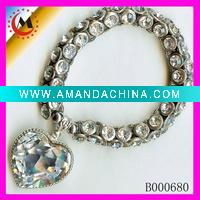 Wholesale Heart bracelet Crystal bracelet