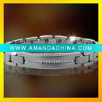 Wholesale HOT quality mens cubic zircon jewellery bracelet