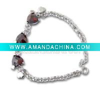 Wholesale Heart Bracelet,Silver/Brass Jewelry,OEM Oder Welcome